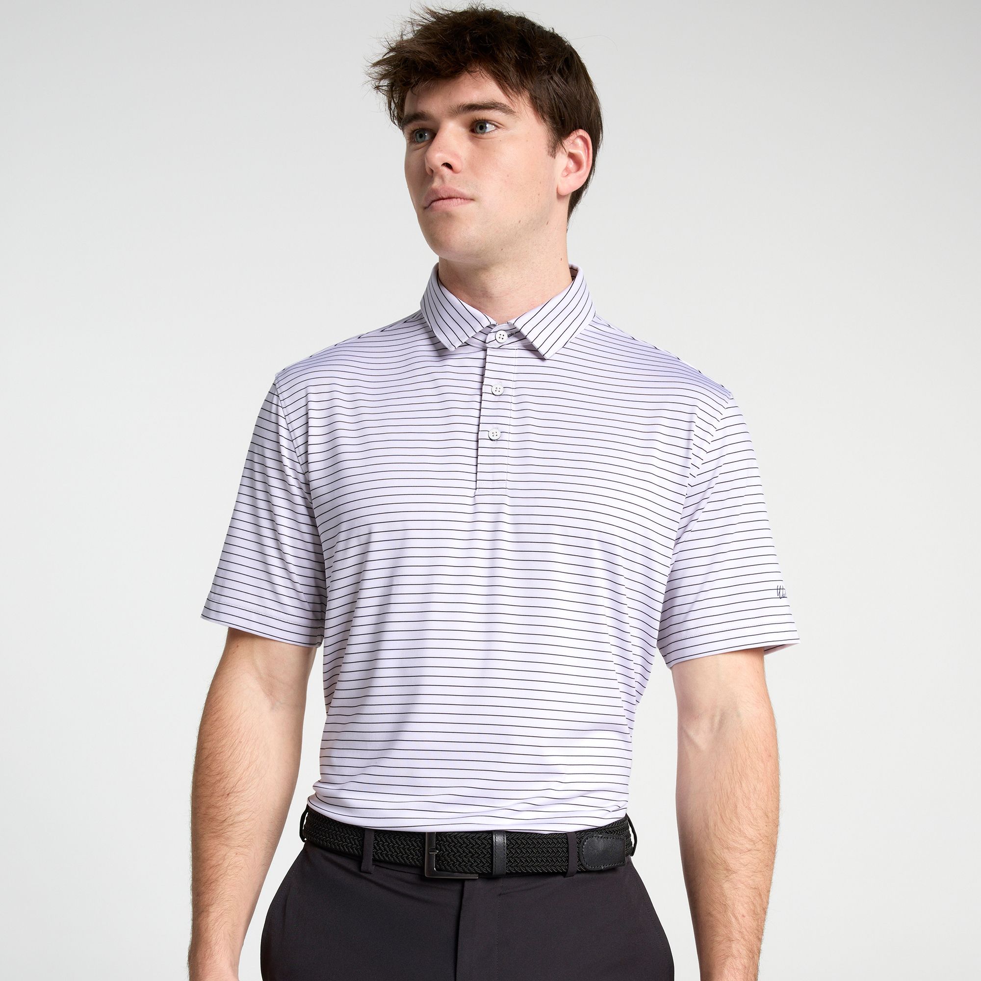 New White/Black Stripe
