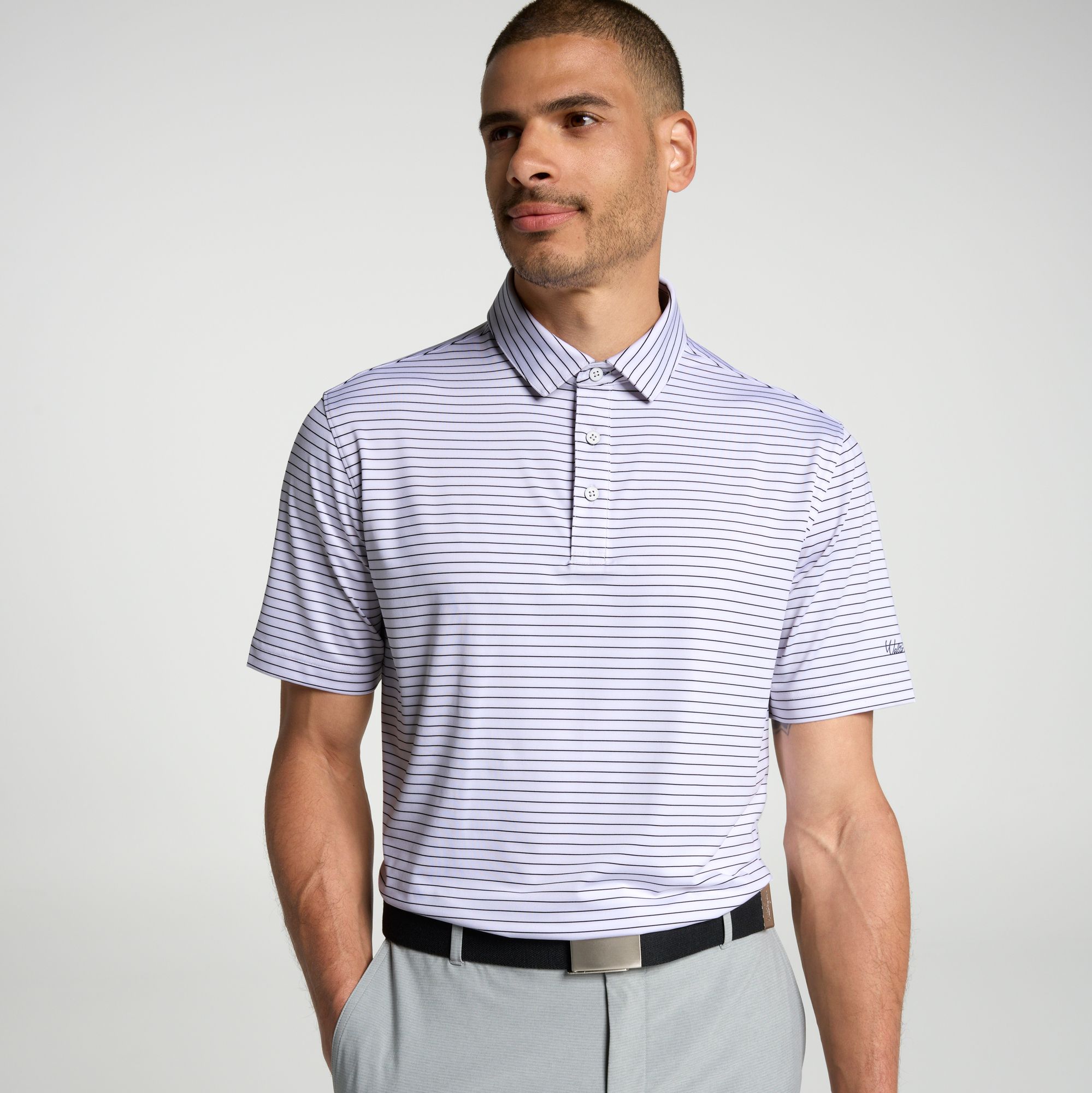 White/Black Stripe