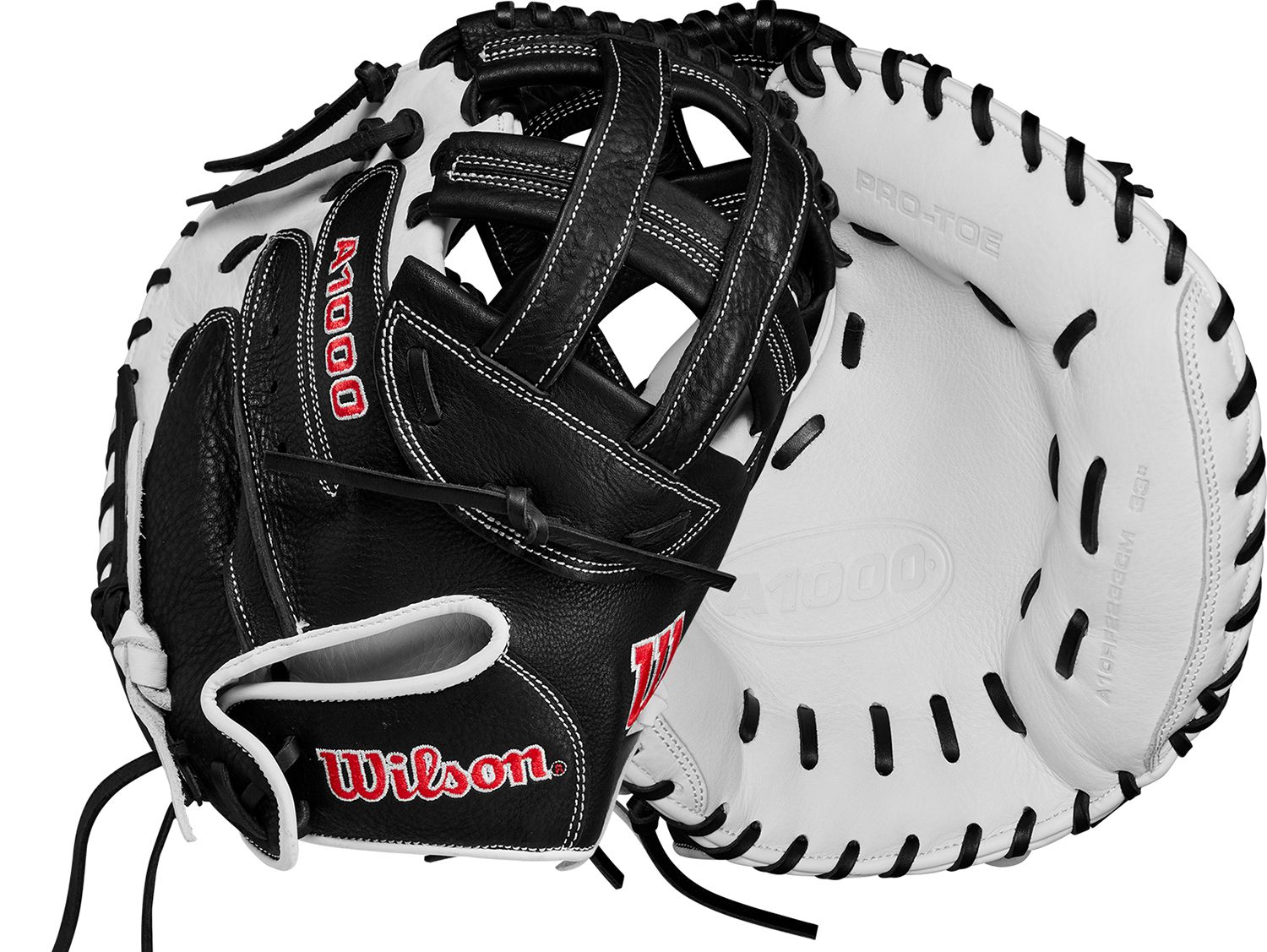 Wilson 33" CM33 A1000 Series Fastpitch Catcher's Mitt 2024 - White