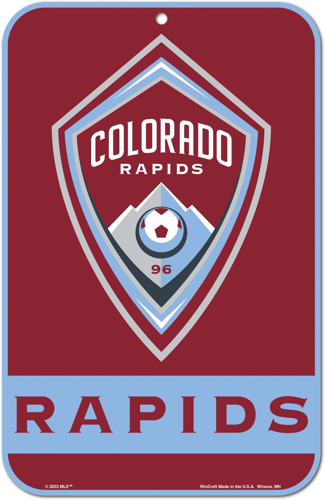 WinCraft Colorado Rapids Plastic Sign
