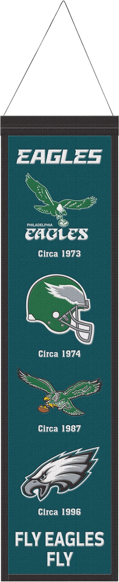 WinCraft Philadelphia Eagles Helmet 8'' x 32'' Wool Banner