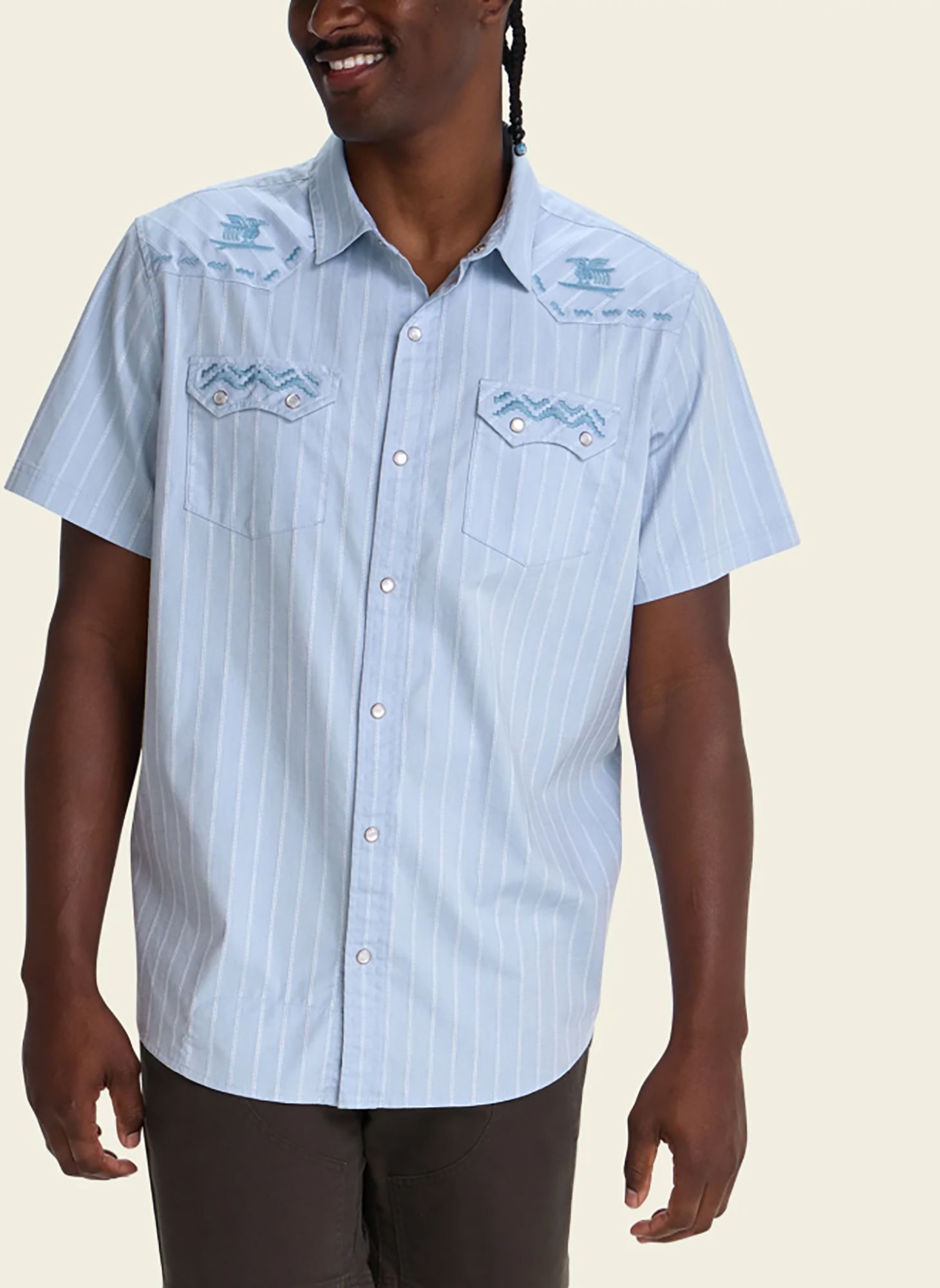 Surfbird/Sky Oxford Dobby