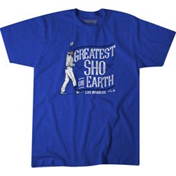 BreakingT Adult Los Angeles Dodgers Shohei Ohtani 'Greatest Sho On Earth' Graphic T-Shirt