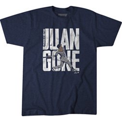 BreakingT Men's New York Yankees Juan Soto 'Gone' Navy Graphic T-Shirt
