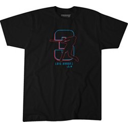 BreakingT Men's Miami Marlins Luis Arráez Black Graphic T-Shirt