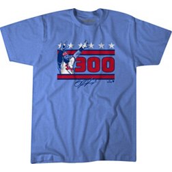 BreakingT Men's Philadelphia Phillies Bryce Harper Blue '300 Homeruns' Graphic T-Shirt