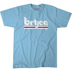 BreakingT Men's Philadelphia Phillies Bryce Harper Light Blue Graphic T-Shirt