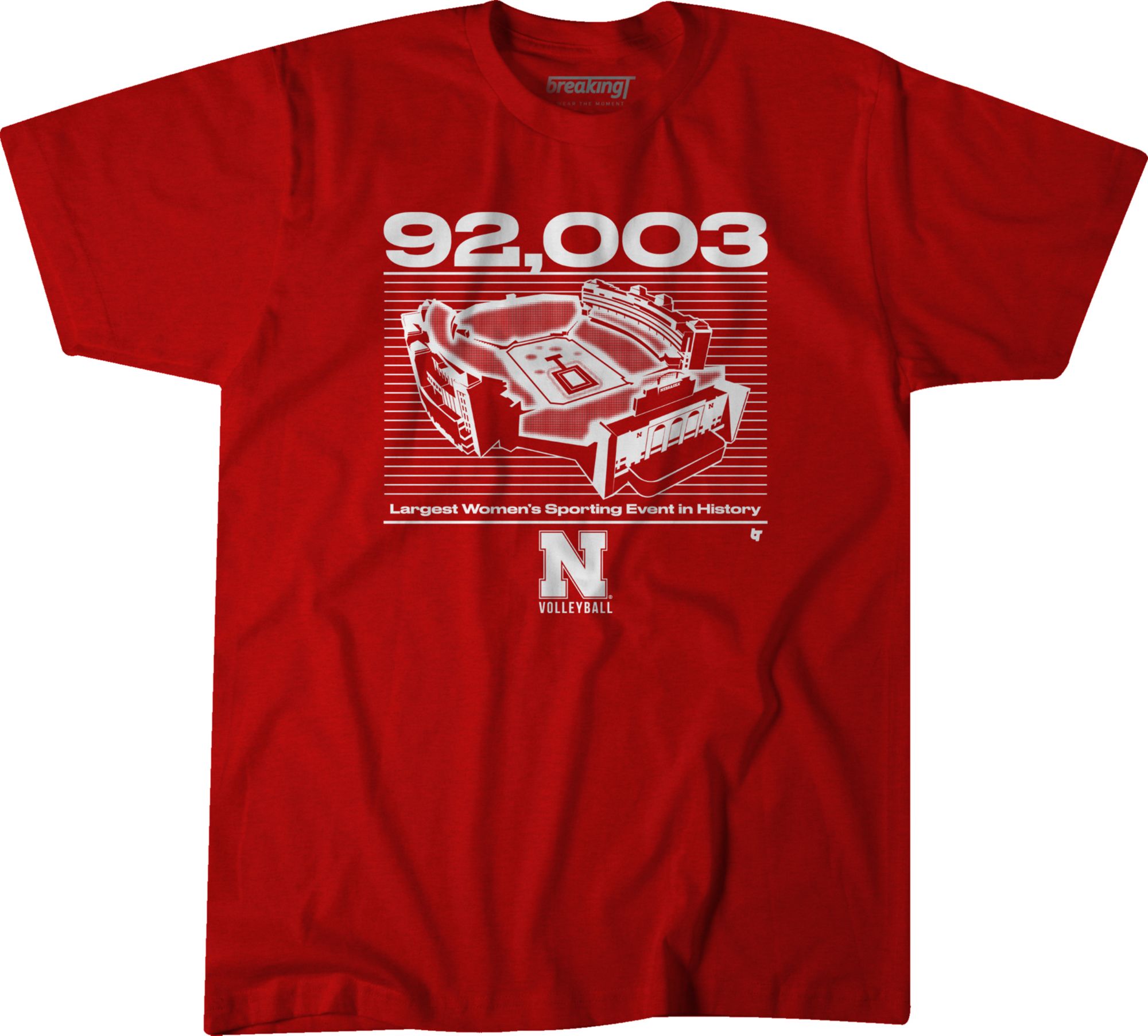 BreakingT Men's Nebraska Cornhuskers Scarlet Jurkovec T-Shirt