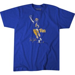 BreakingT Men's Pitt Panthers Blue Jurkovec T-Shirt