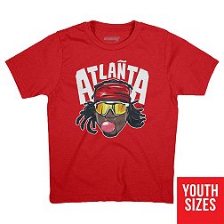 BreakingT Youth Atlanta Braves Ronald Acuña Jr. Red Graphic T-Shirt