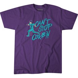 BreakingT Youth Arizona Diamondbacks Purple 'Can't Stop Corbin' Graphic T-Shirt