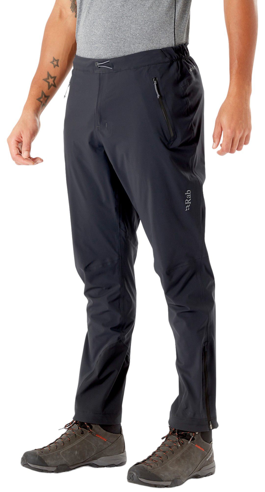 Photos - Ski Wear Rab Men's Kinetic 2.0 Pant, Large, Beluga 23XFWMKNTC20PNTMSMOU 