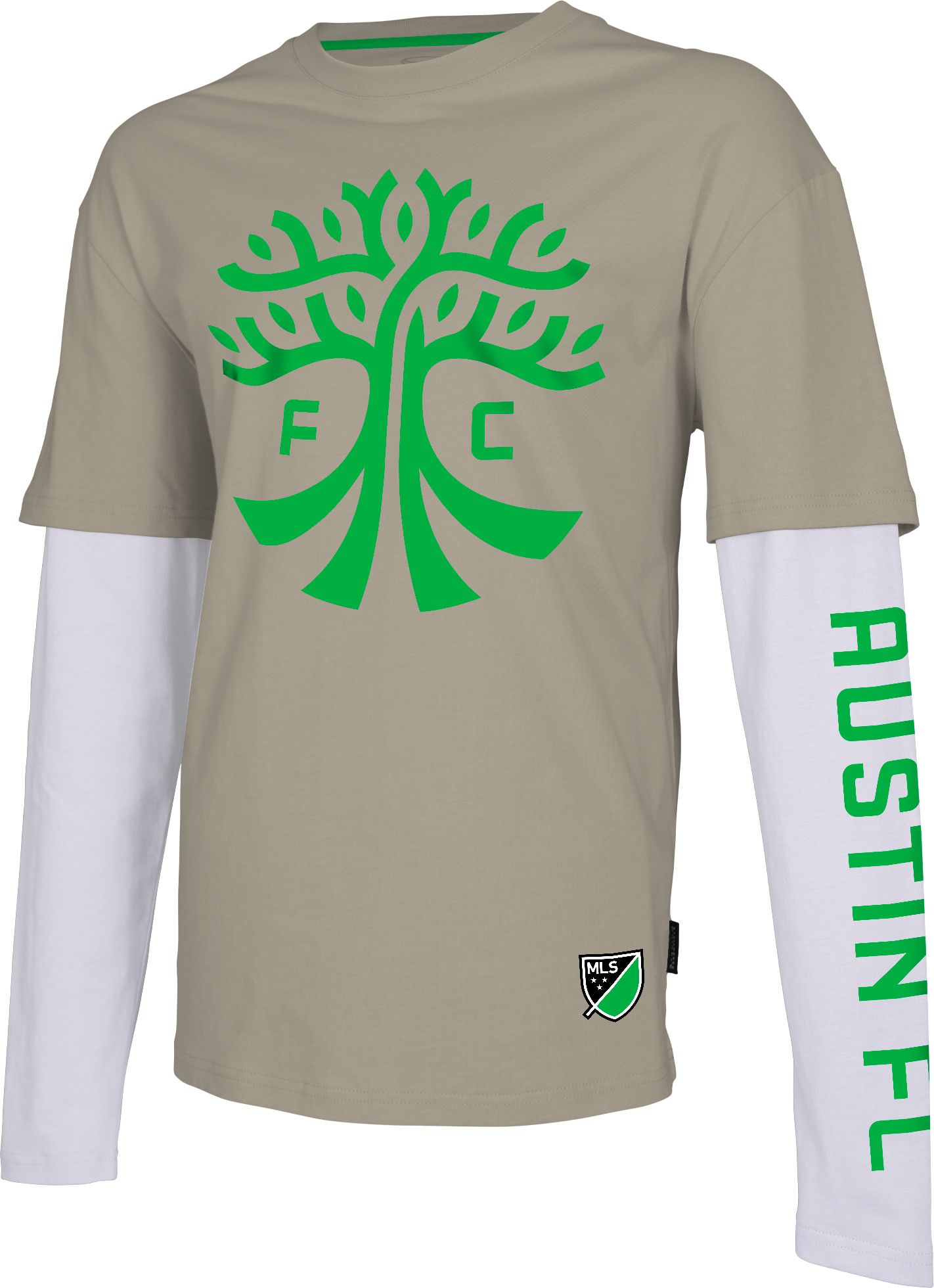 Stadium Essentials Men's Austin FC Status Cream Long Sleeve Shirt