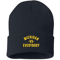 Michigan vs. Everybody Men's Michigan Wolverines Navy Knit Beanie