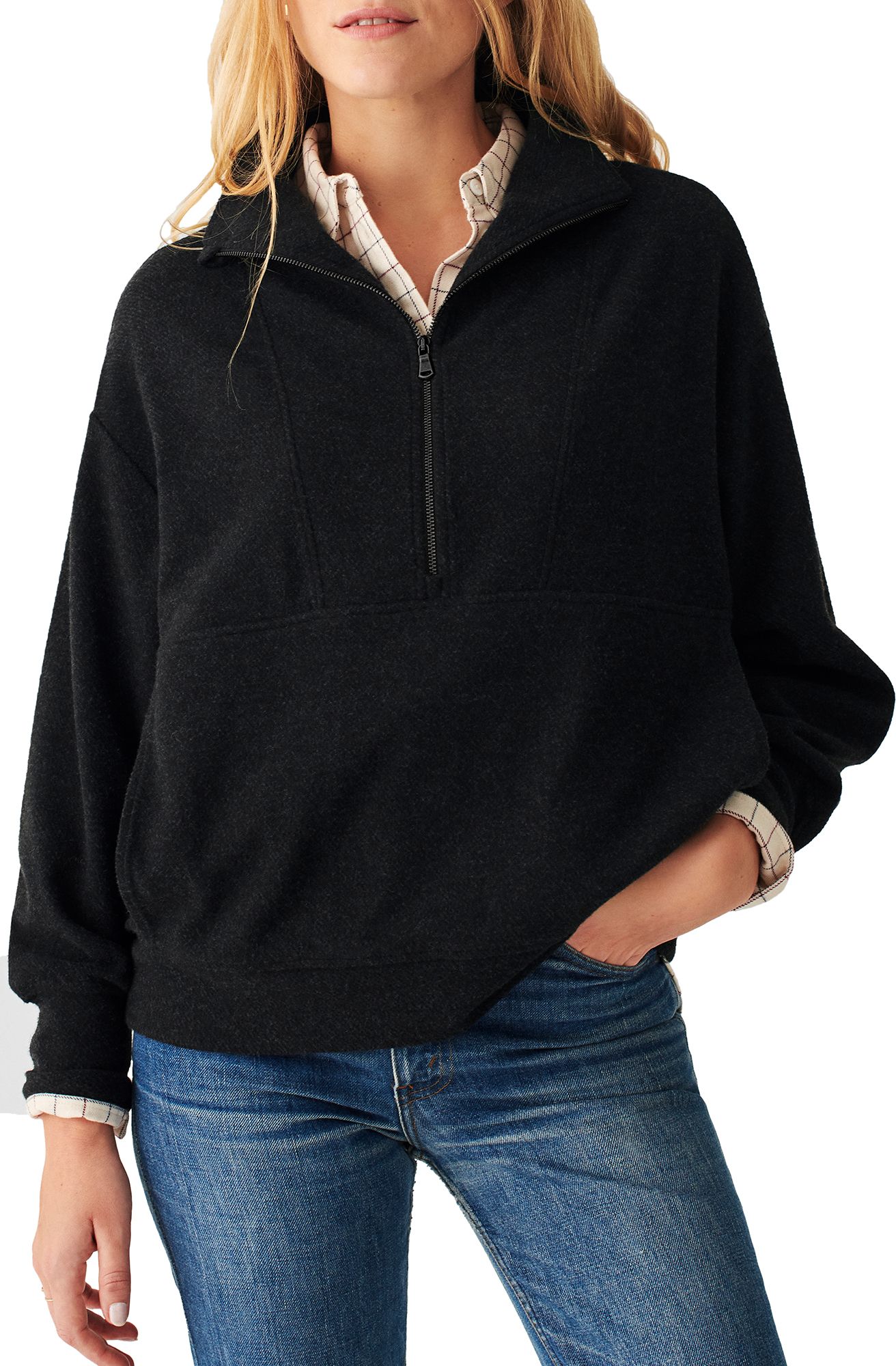 Heathered Black Twill