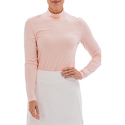 Foray Golf Women's Long Sleeve Mock Neck Base Layer Golf Pullover