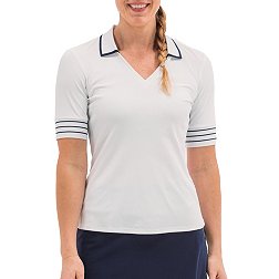 Foray Golf Women's Short Sleeve V-Neck Golf Polo
