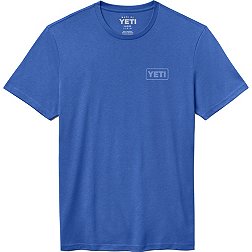 Mens YETI t shirt tee size Small light gray 90% cotton retail $25