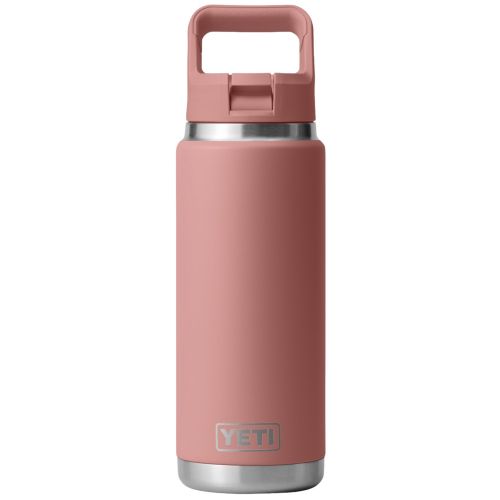 YETI 18 oz ホワイト/レッド YETI 18 oz. Rambler Bottle with Color-Matched Straw Cap