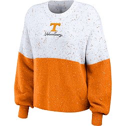 WEAR by Erin Andrews Women's Tennessee Volunteers Orange/White Fleck Pullover Sweater