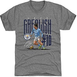 500 Level Manchester City Jack Grealish #10 2023 Heather Grey T-Shirt