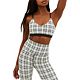 Ivory Plaid Jacquard
