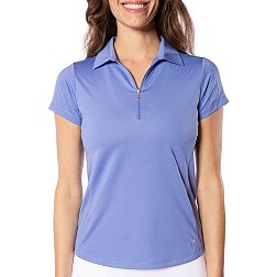 Golftini Women's Short Sleeve 1/4 Zip Polo