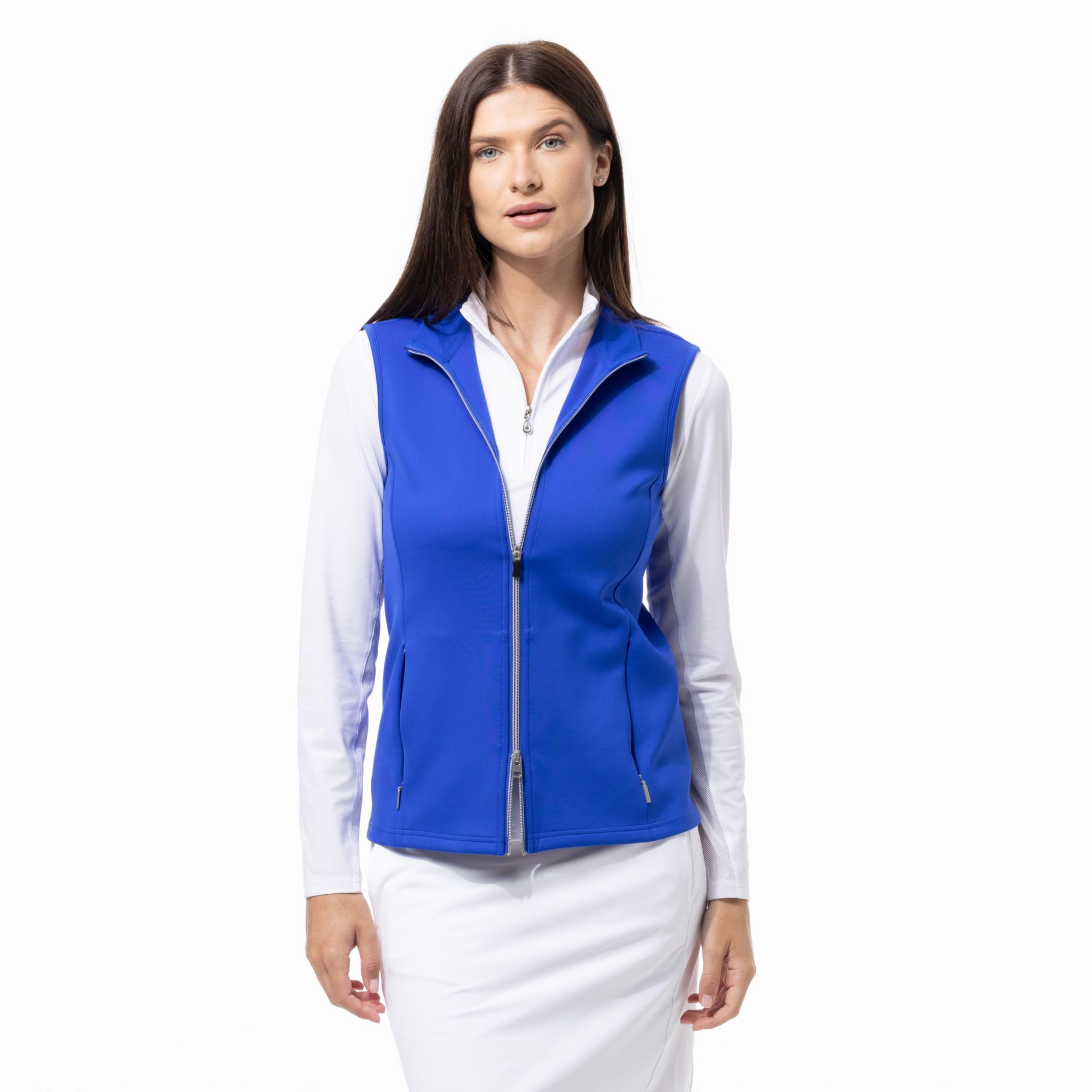 SanSoleil Women's Sol-Layer Solid Golf Vest