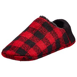 Northeast Outfitters Men's Cozy Cabin Holiday Buff Check Slipper Socks