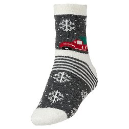 Northeast Outfitters Men's Cozy Cabin Holiday Nordic Truck Socks