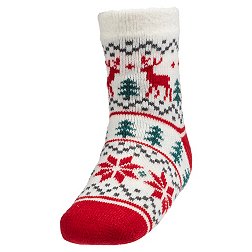 Northeast Outfitters Youth Cozy Cabin Holiday Reindeer Fairisle Socks