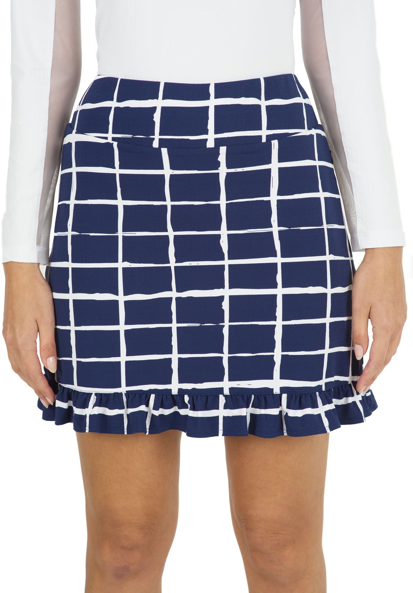 IBKUL Women's 17.5'' Cordova Ruffle Trim Golf Skort