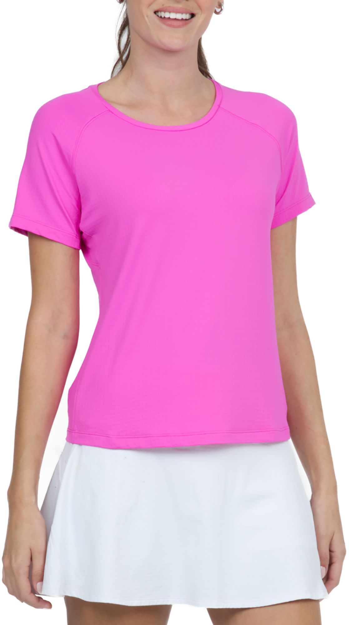IBKUL Women's Short Sleeve Crew Golf Polo