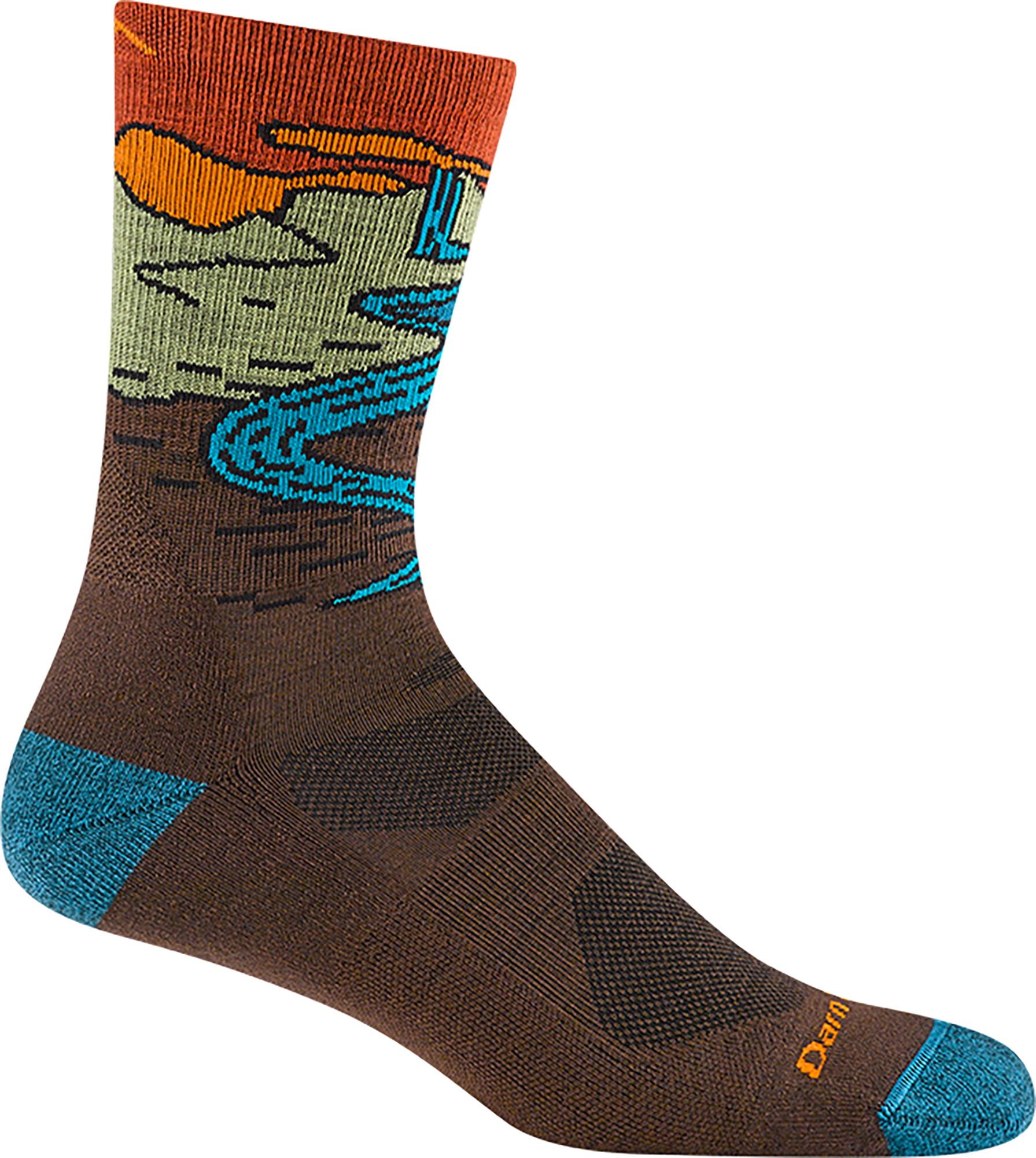 Darn Tough Chasing Waterfalls Micro Crew Lightweight Hiking Sock, Men