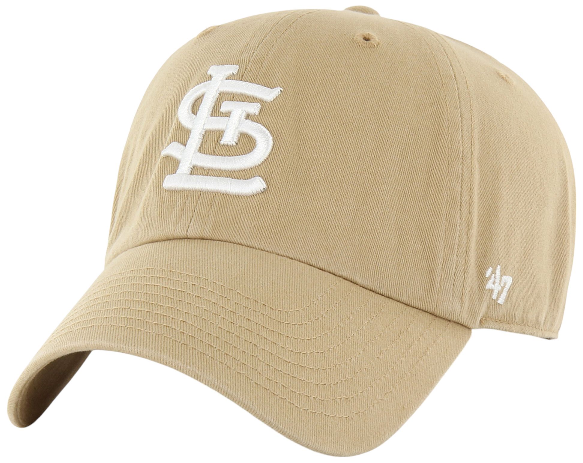 '47 Adult St. Louis Cardinals Khaki Clean Up Adjustable Hat