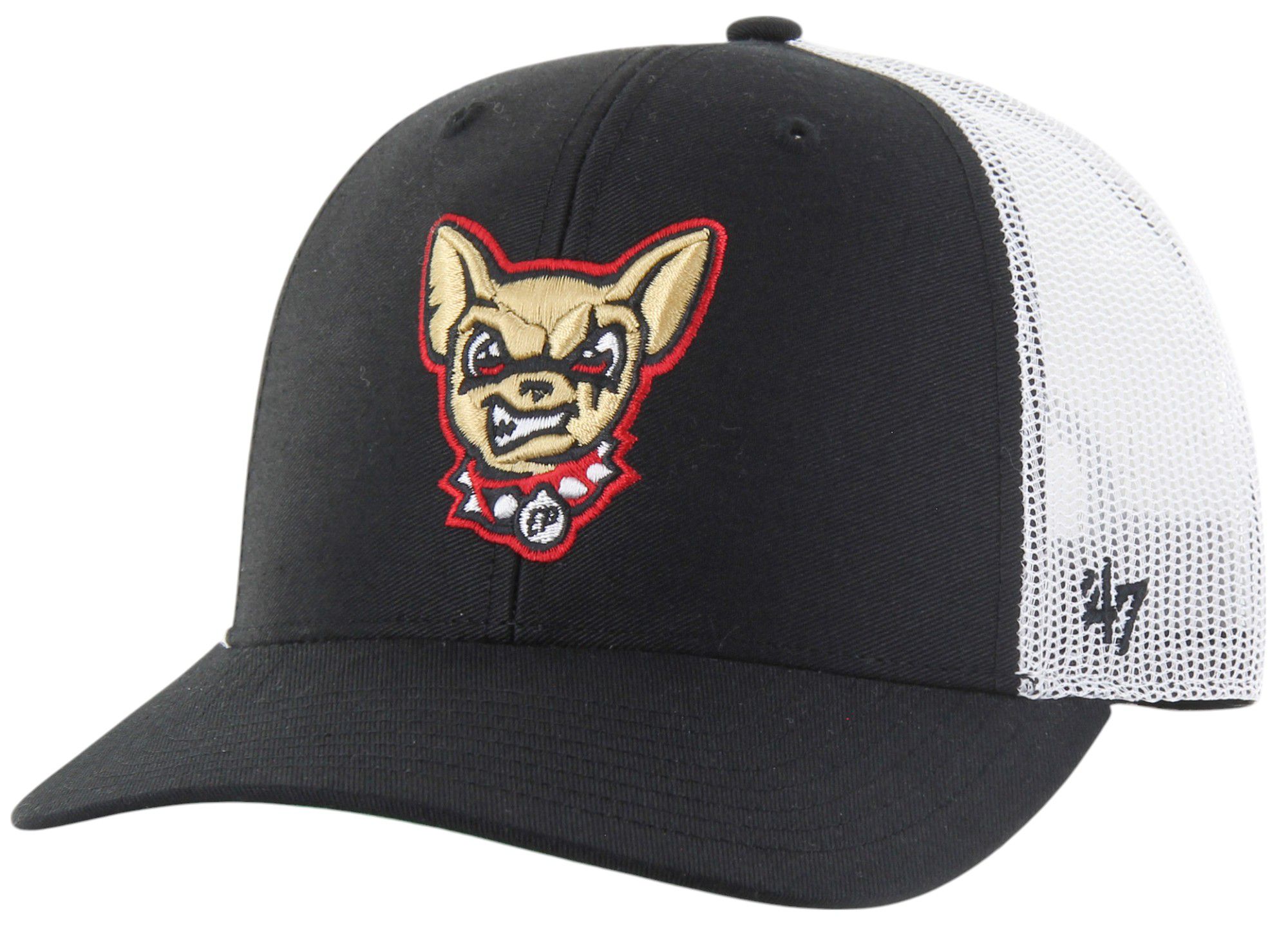 '47 Adult El Paso Chihuahuas Black Trucker Adjustable Hat