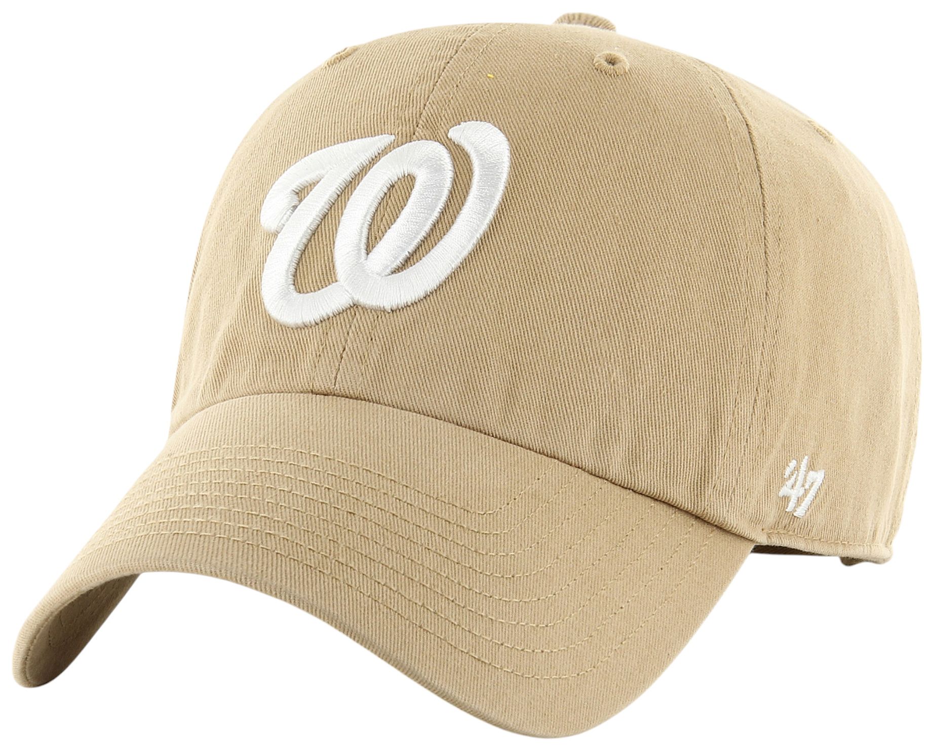 '47 Adult Washington Nationals Khaki Clean Up Adjustable Hat