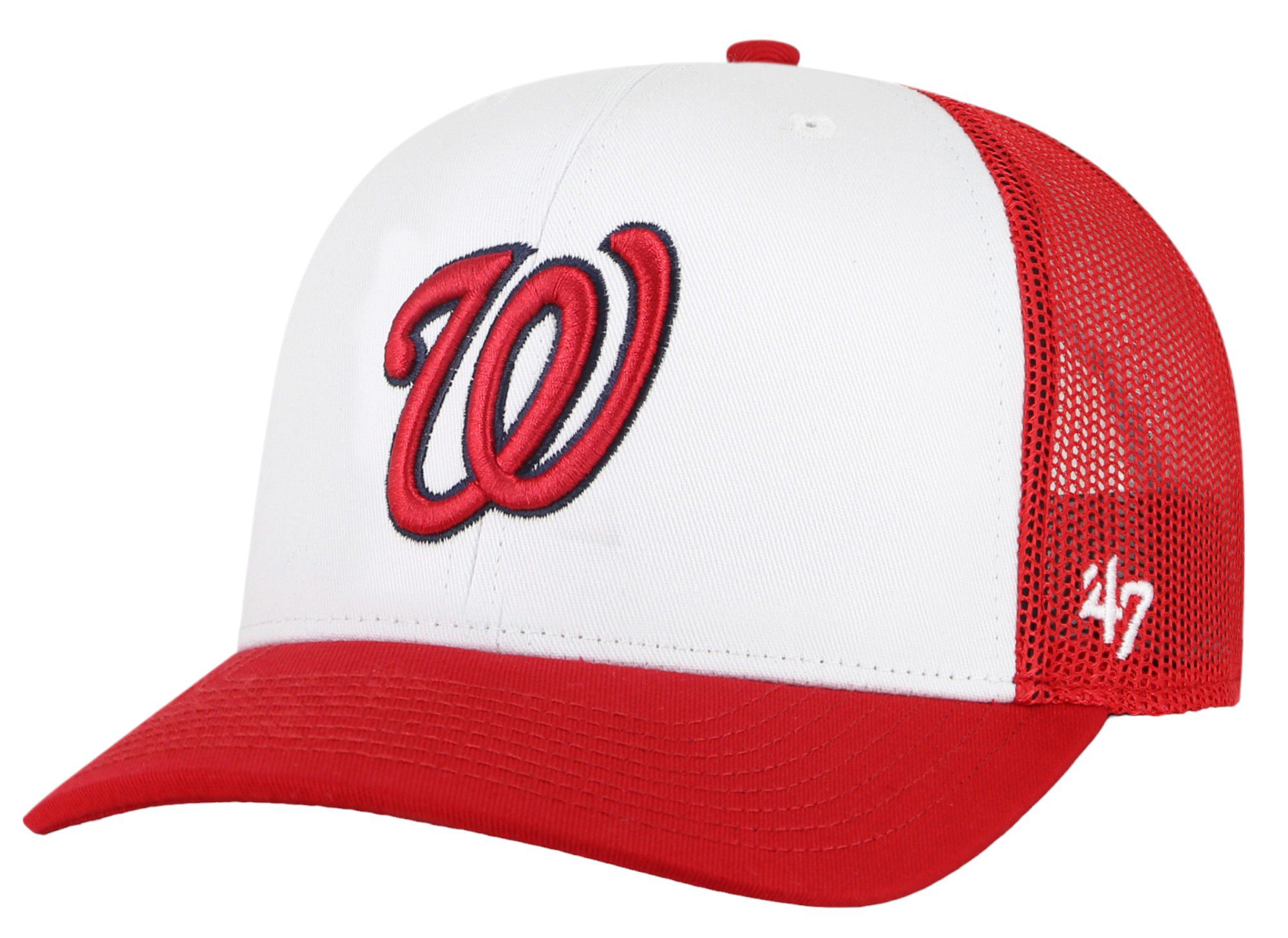 '47 Adult Washington Nationals Red Freshman Adjustable Trucker Hat