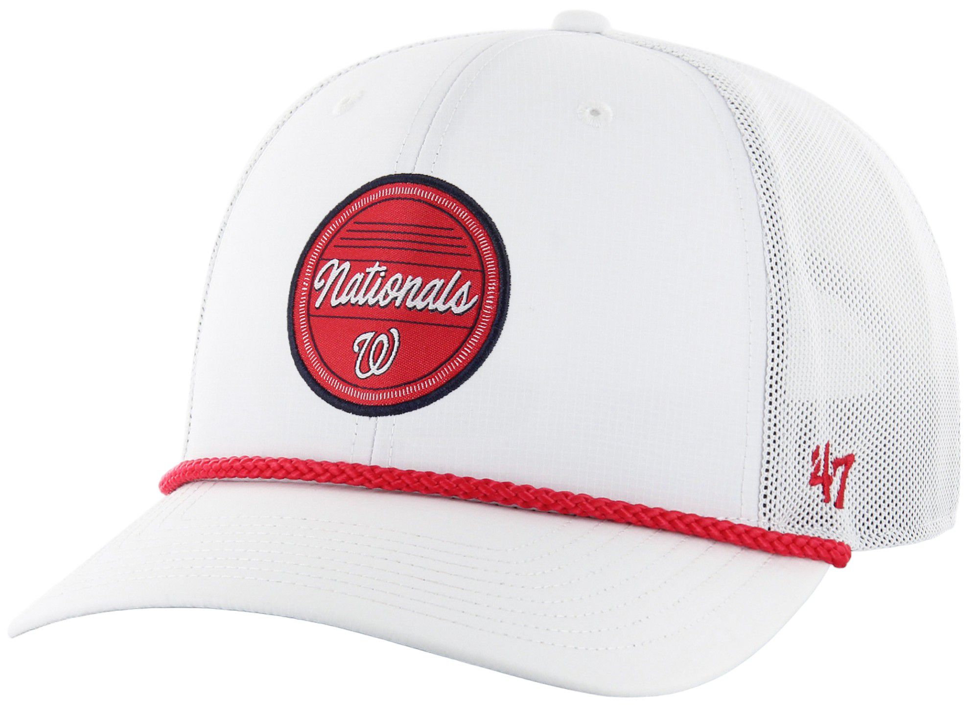 '47 Washington Nationals White Adjustable Trucker Hat