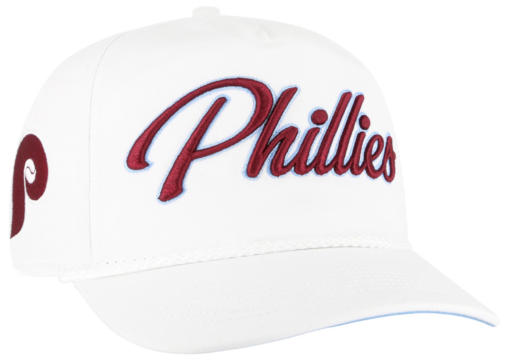 '47 Adult Philadelphia Phillies White Overhand Hitch Adjustable Hat