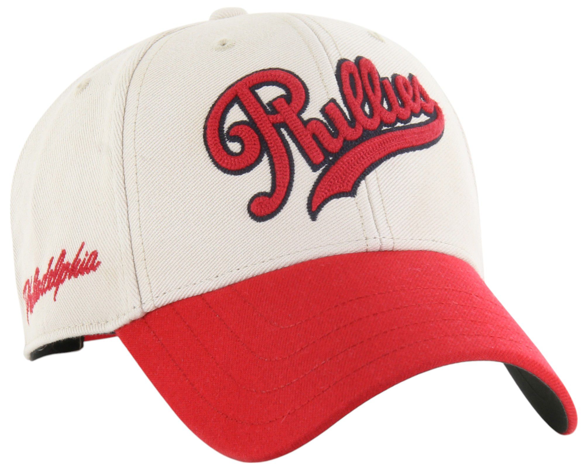 '47 Adult Philadelphia Phillies White Cooperstown Fieldstone MVP Adjustable Hat