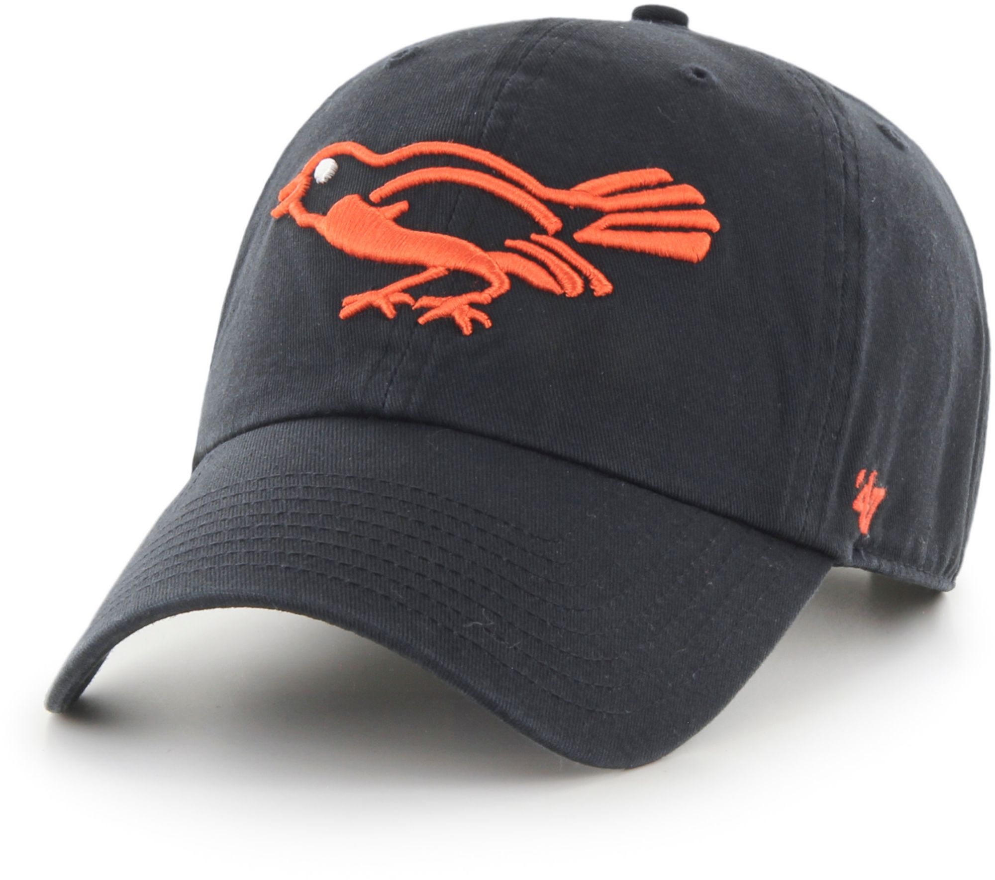 '47 Adult Baltimore Orioles Black Cleanup Adjustable Hat