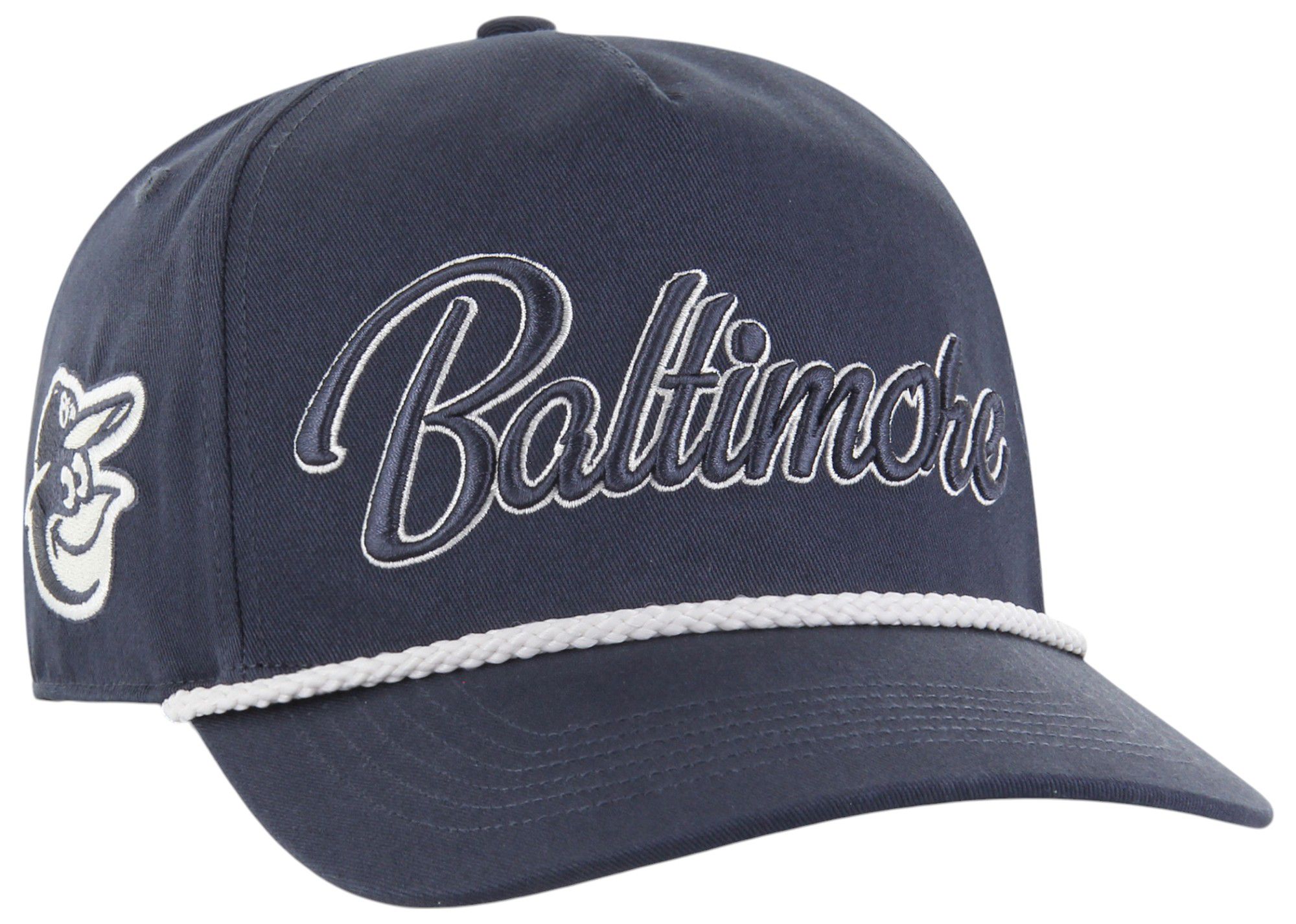 '47 Adult Nascar Baltimore Orioles Navy Overhand Hitch Adjustable Hat