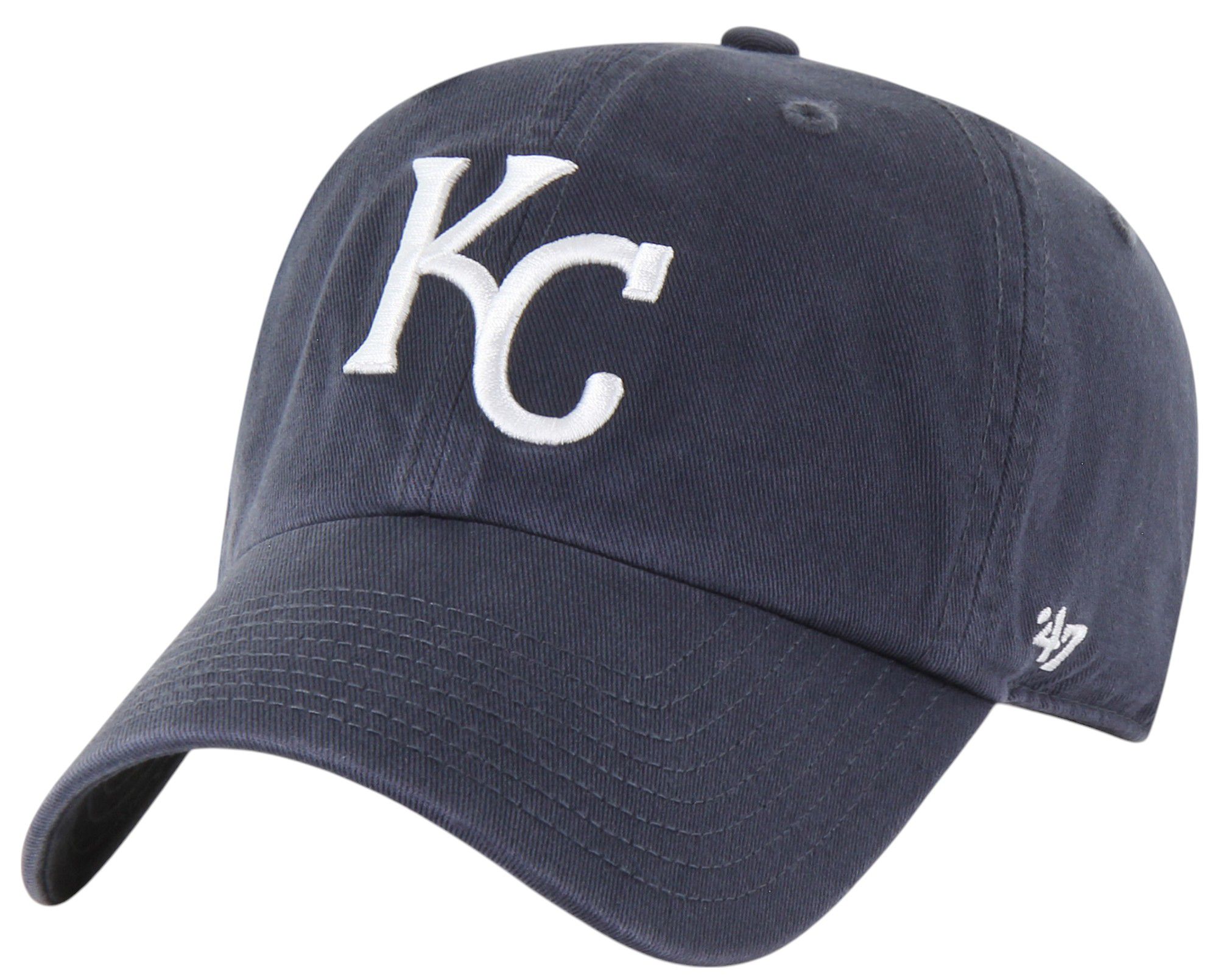 '47 Adult Kansas City Royals Navy Clean Up Adjustable Hat