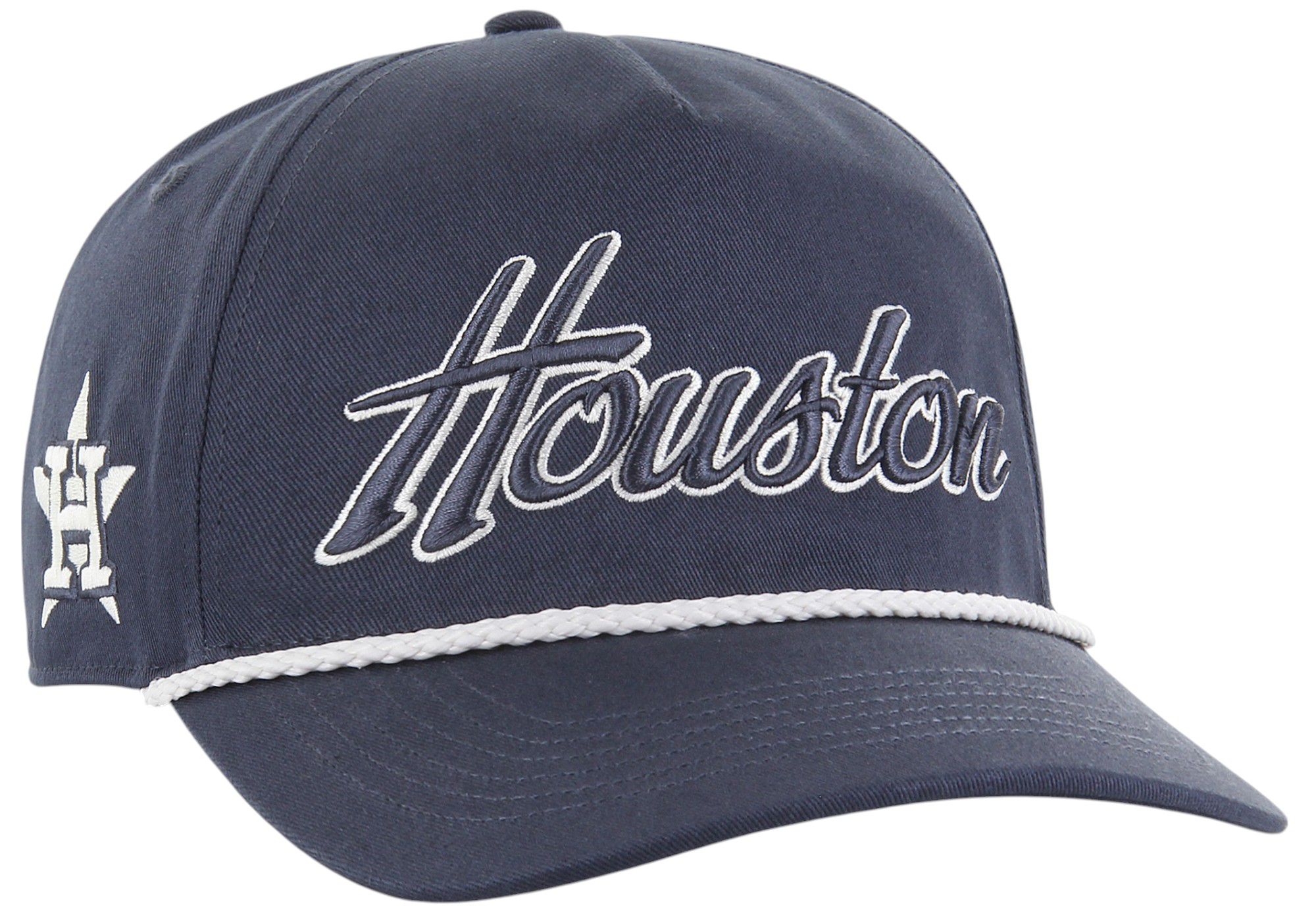 '47 Houston Astros Navy Cooperstown Logo Adjustable Hat - Clean Up Style, One Size Fits Most