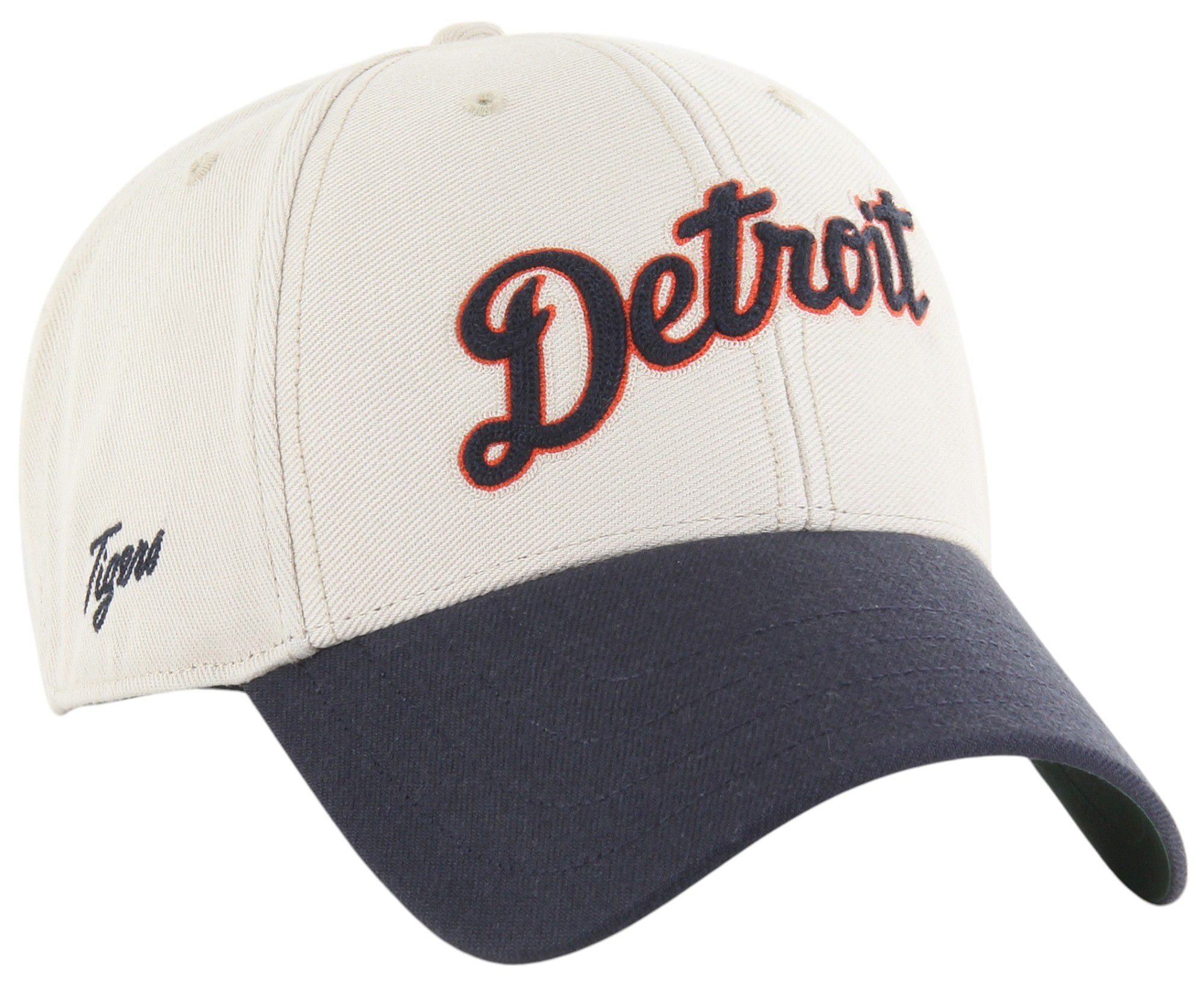 '47 Adult Detroit Tigers White Cooperstown Fieldstone MVP Adjustable Hat