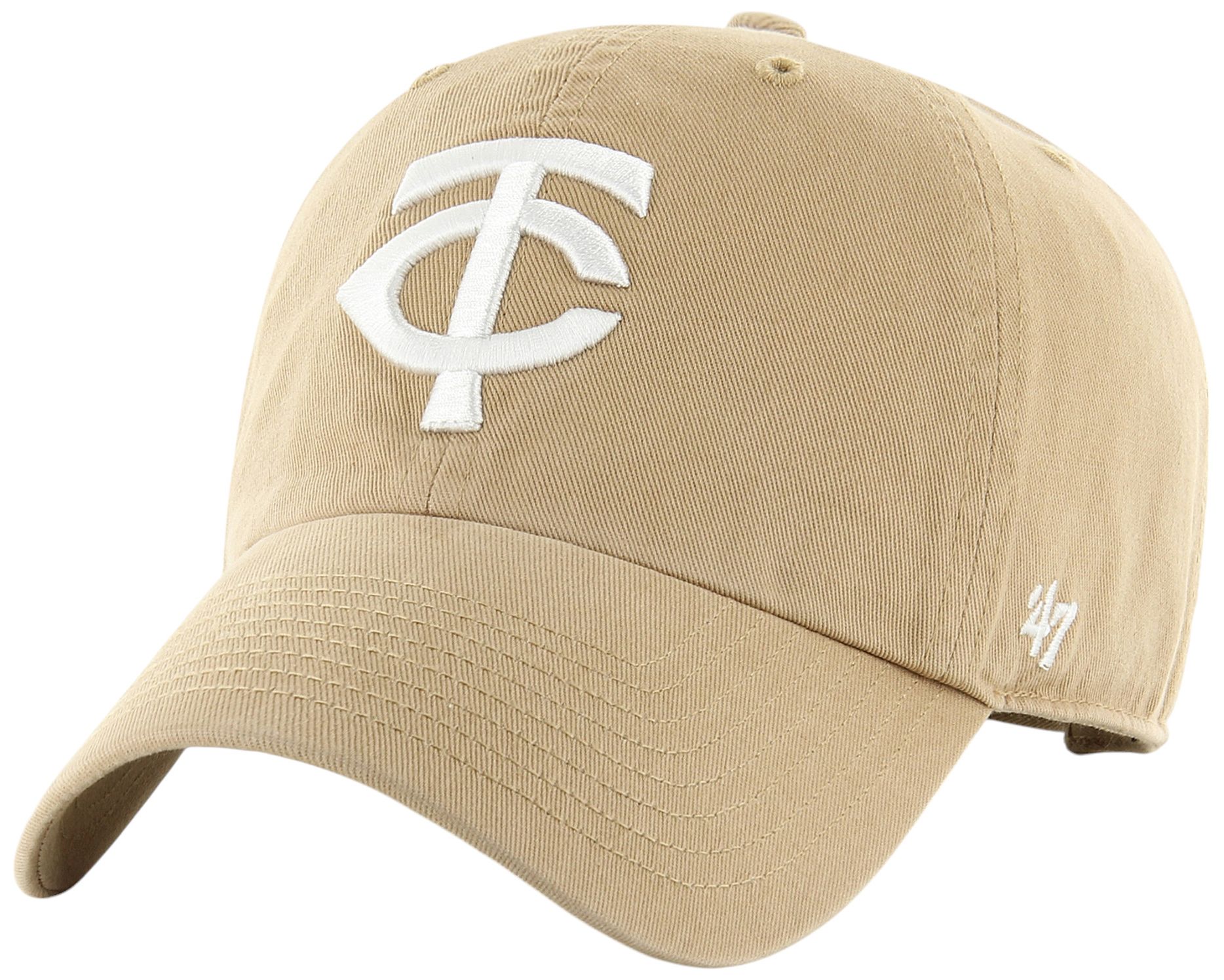 '47 Adult Minnesota Twins Khaki Clean Up Adjustable Hat