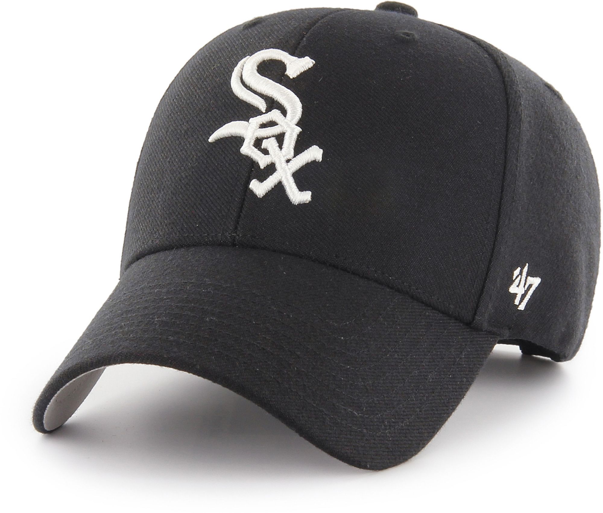 '47 Adult Chicago White Sox Black MVP Adjustable Hat