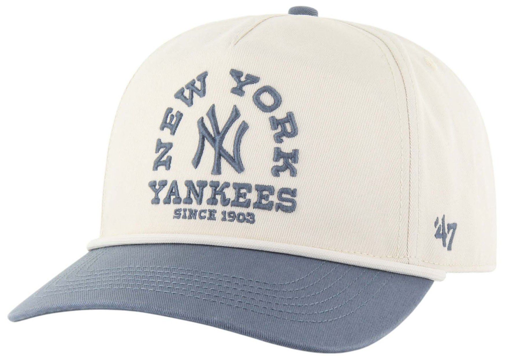 '47 Adult New York Yankees Khaki Ranchero Hitch Adjustable Hat