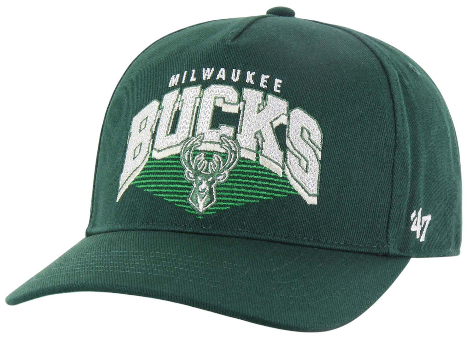 '47 Adult Milwaukee Bucks Green Pomona Hitch Adjustable Hat